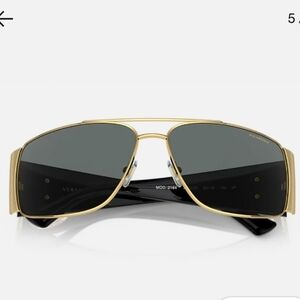 Versace Gold and Black Sunglasses